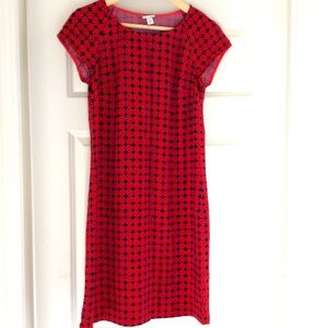 Red Merona print dress